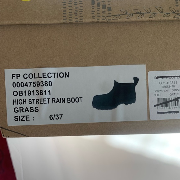 NWB! Free people high street rain boot - Picture 7 of 7